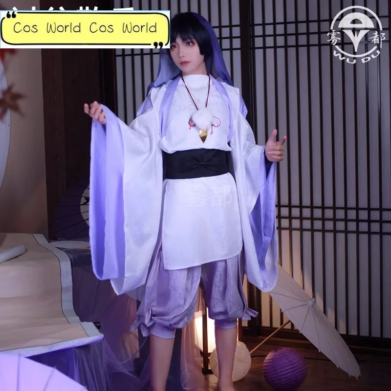 

Genshin Impact Scaramouche Cosplay Costume Wig Deep Blue Hair Wanderer Story Kimono Suits Genshin Uniform Cosplay Costumes wigs