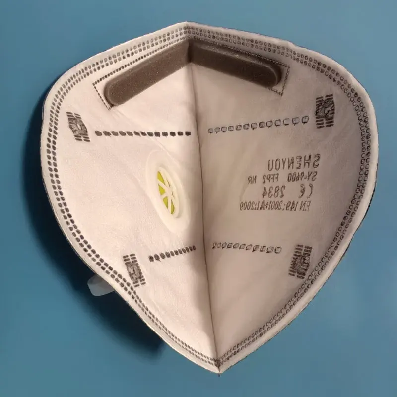 25 PCS EU CE certified FFP2 face masks with breathing valve, including activated carbon layer, independent packaging, 6 layers 3