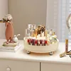 Capacity 360-degree Skincare Product Shelf Dresser Simple Rotating Cosmetics Storage Box Desktop Largestorage Tray 6