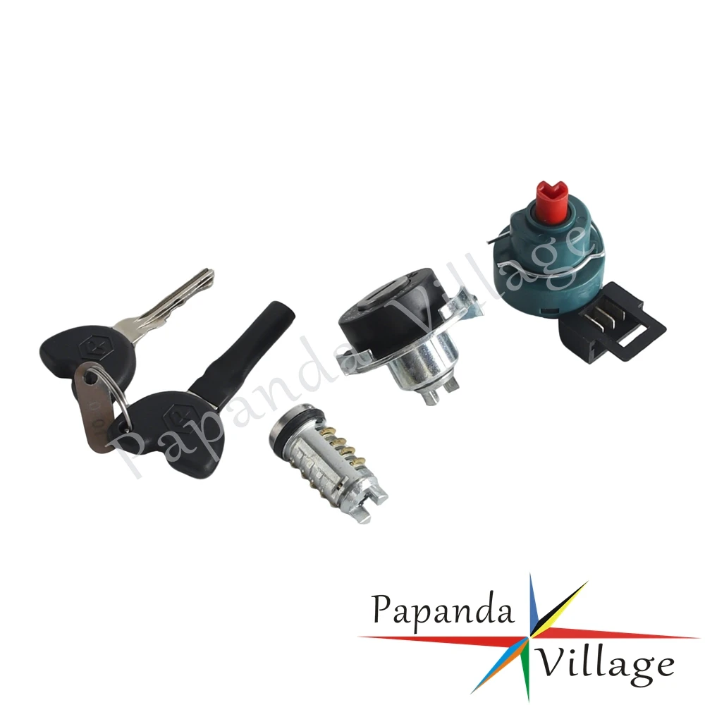 100% 새로운 완전한 점화 스위치 잠금 세트 안정적인 성능 VESPA ET2 ET4 50CC 용 높은 신뢰성 직접 교체
