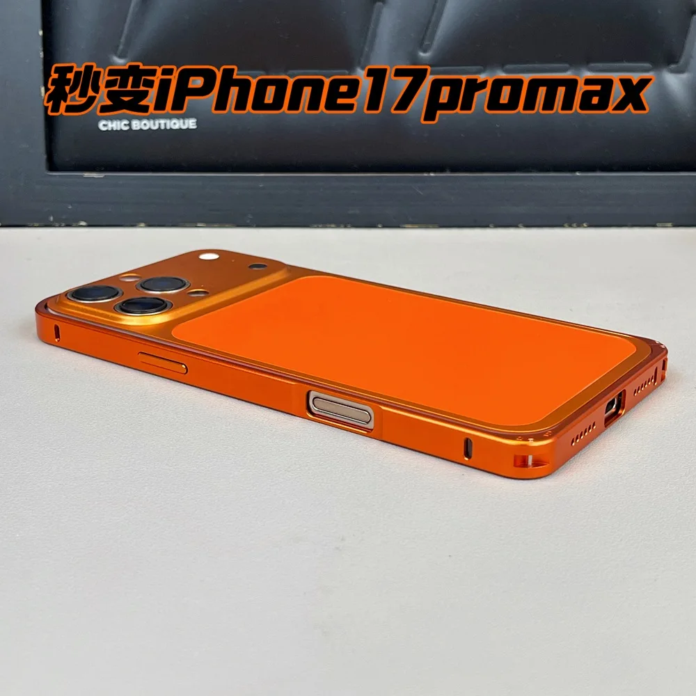 Official Orange Camera Protector Phone Case with Large Window Bumper Cover