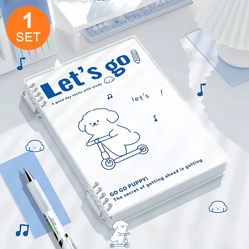 B5 Lined Loose-Leaf Notebooks with Smooth Writing and Waterproof Cover, Ideal