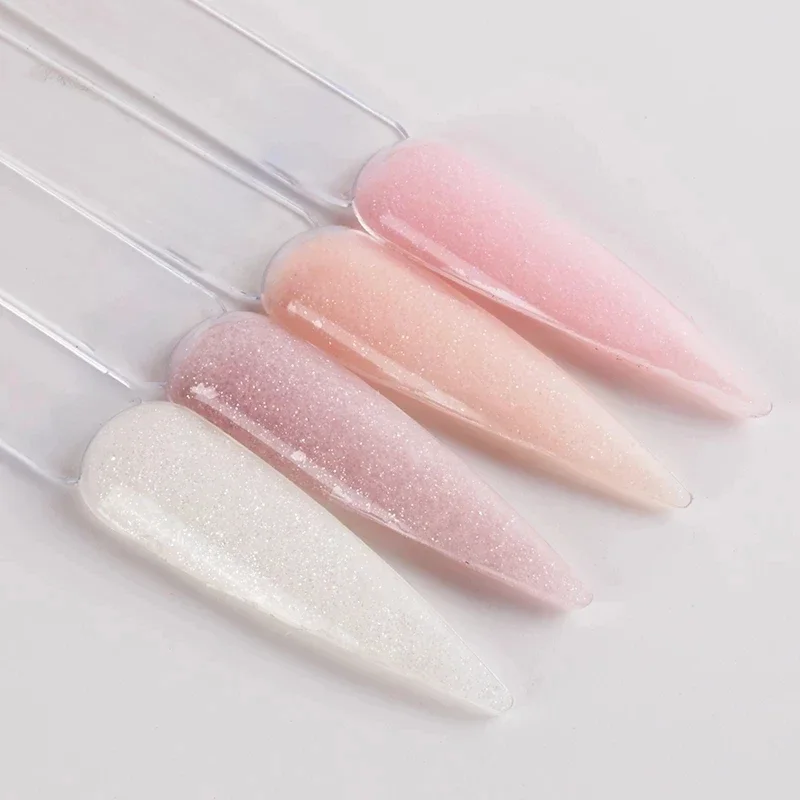 BOZLIN 60ML Poly Nail Gel Semi Permanent Acrylic Glitter Extension Crystal Nail Art Fast Builder Hybrid Varnish Soak Off UV Gel 4