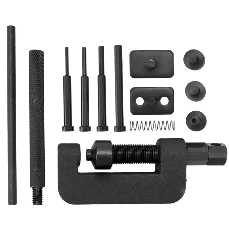 Chain Repair Tool Set 13PCS Motorcycle Chain Splitter Breaker Motorbike Mountainb Riveting Tool Heavy Duty Link O Ring Bicycle