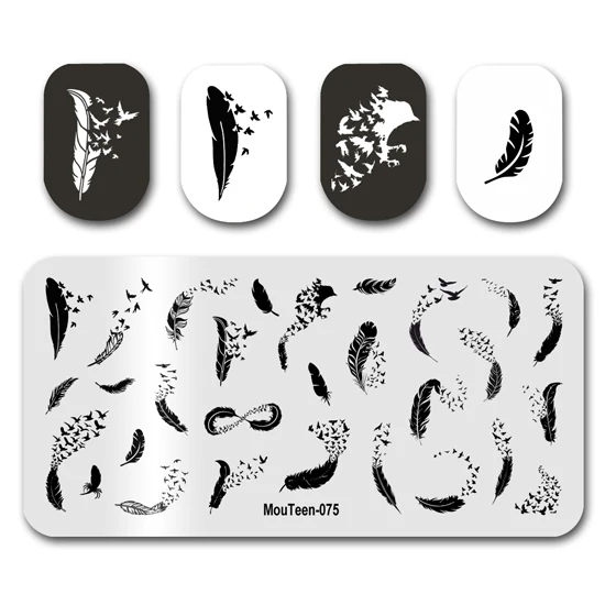 Nail Stamp MouTeen157 Magic School Full Cover Nail Plates Stamp King Manicure Set For Nail Art Stamping 6