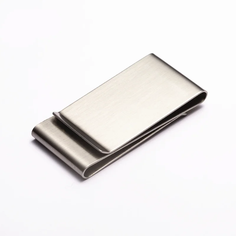 Metal Money Clip Stainless Steel Silver Color Slim Money Clip Purse Wallet Credit Card ID Holder Money Clip Card