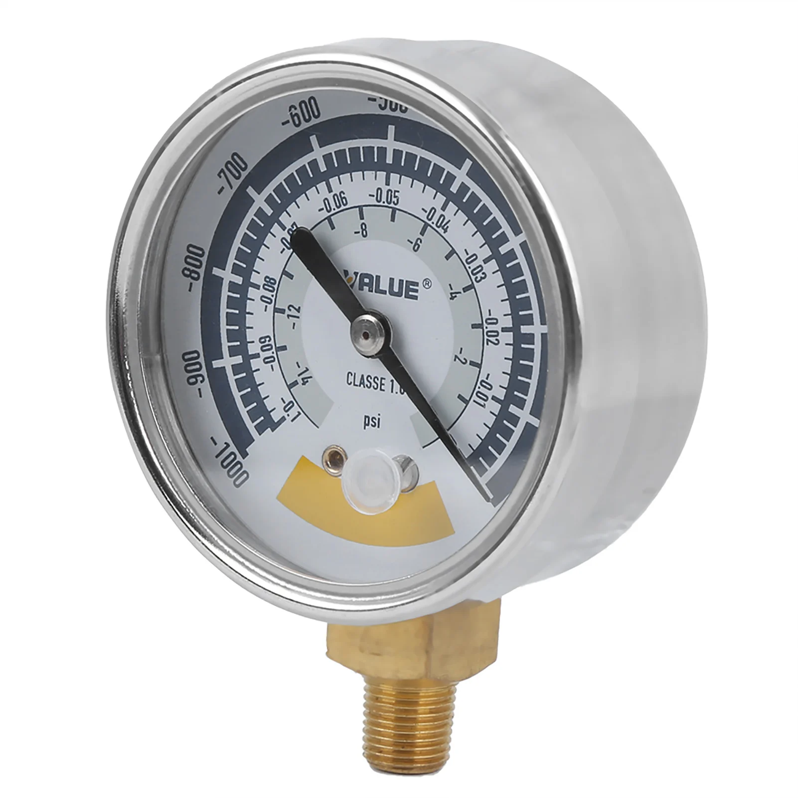 0-14psi Pressure Gauge Vacuum Gauge Pressure Accurate Instrument for Vacuum Pump 0-14psi NPT 1/8in Connector pressure vacuum gauge
