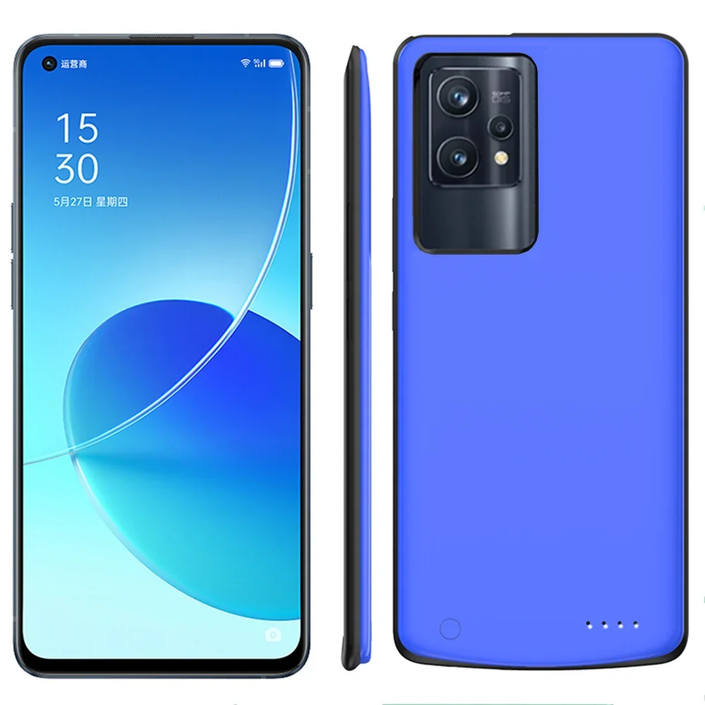 Powerbank Charging Cover For OPPO Realme 9 Pro External Battery Cases 6800mAh Portable Charger Power Bank Cover For Realme 9+