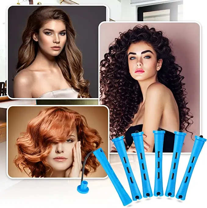 Hair Styling Tool Hair Curling Tools 60pcs DIY Long Short Hair Curler Rods Rollers Curling Maker Accessory for Woman Household Professional Barbershop Salon