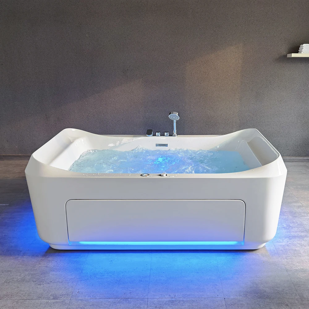 

Hot Sales Indoor Spa Tub Family Use Whole Body Massage Care Bathtub Whirlpool Hydrotherapy Massage Tub With LED