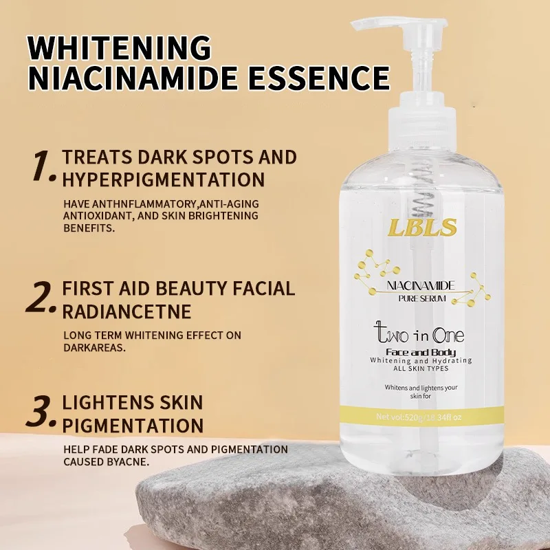 Niacinamide essence brightens the skin tone and nourishes moisturizing and moisturizing skin care locks