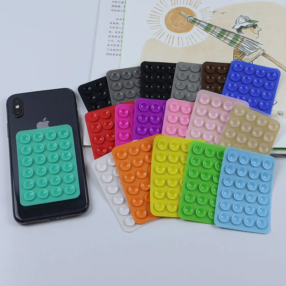 5Pcs Hands Free Silicone Suction Phone Case Strong Adhesive Stand for IPhone 15 14 13 12 Pro Samsung S24 S23 Back Cover Phone Ho