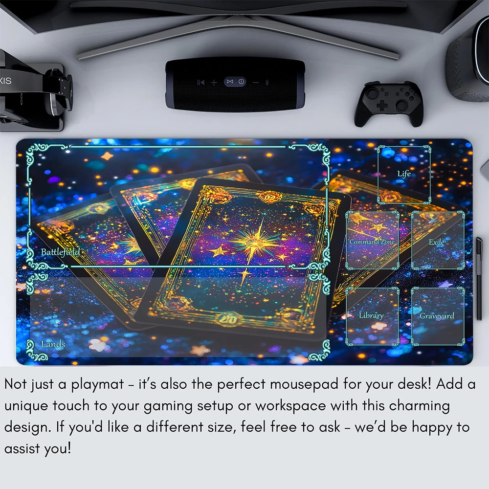 thumbnail image 2 of Board Card Game 2 Pcs Playmats Storage Bag Compatible For TCG CCG 2 of 9