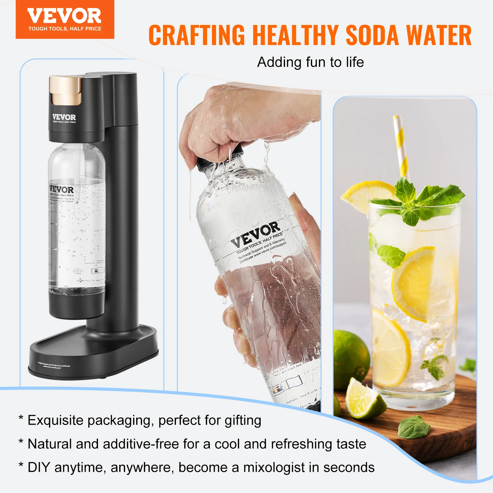 VEVOR Home Sparkling Water Soda Maker Machine