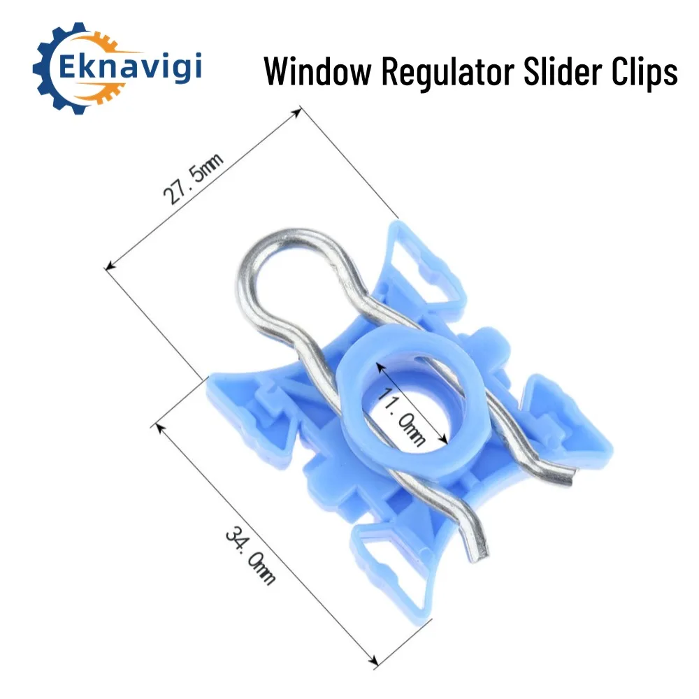 10PCS Window Regulator Slider Clips for E32 E34 E36 E85 E92 E93 S60 XC90 OE: 16562BW 51321938884