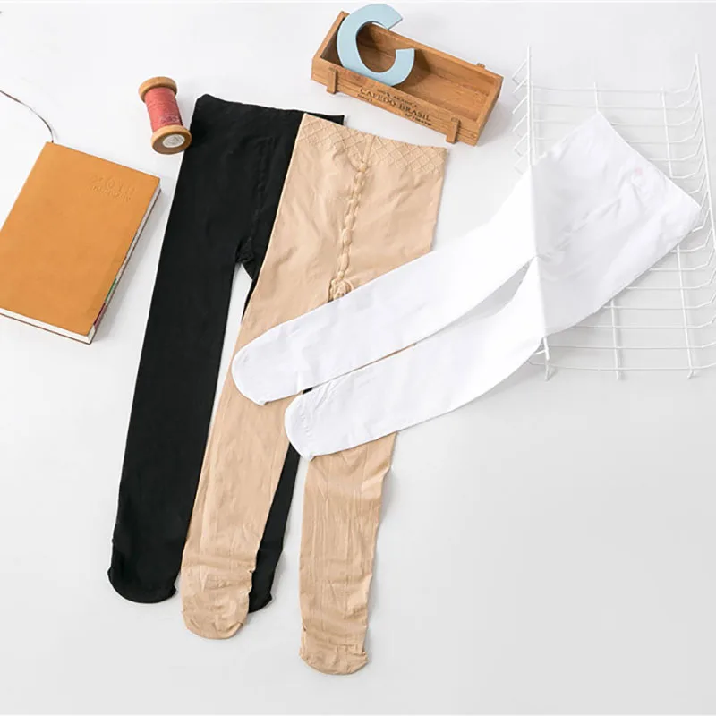 Spring Autumn Korean Cute Cartoon Small Feet Bottomed Pantyhose Velvet Non-slip Tights Socks for Girl Kids Cheap Stockings Stuff