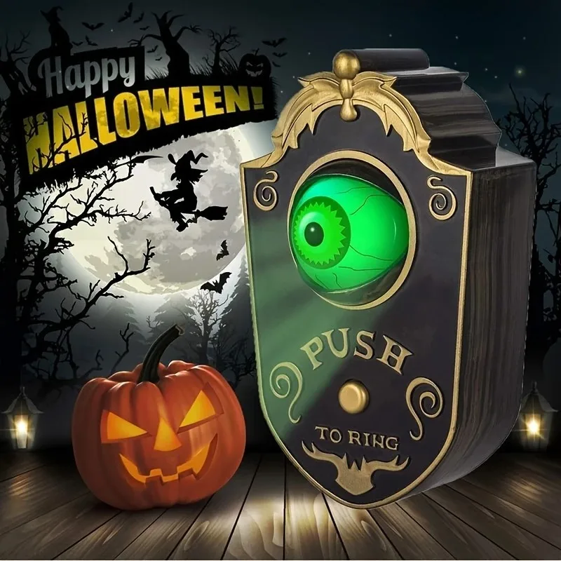 Glowing Eyeball Halloween Doorbell Decoration