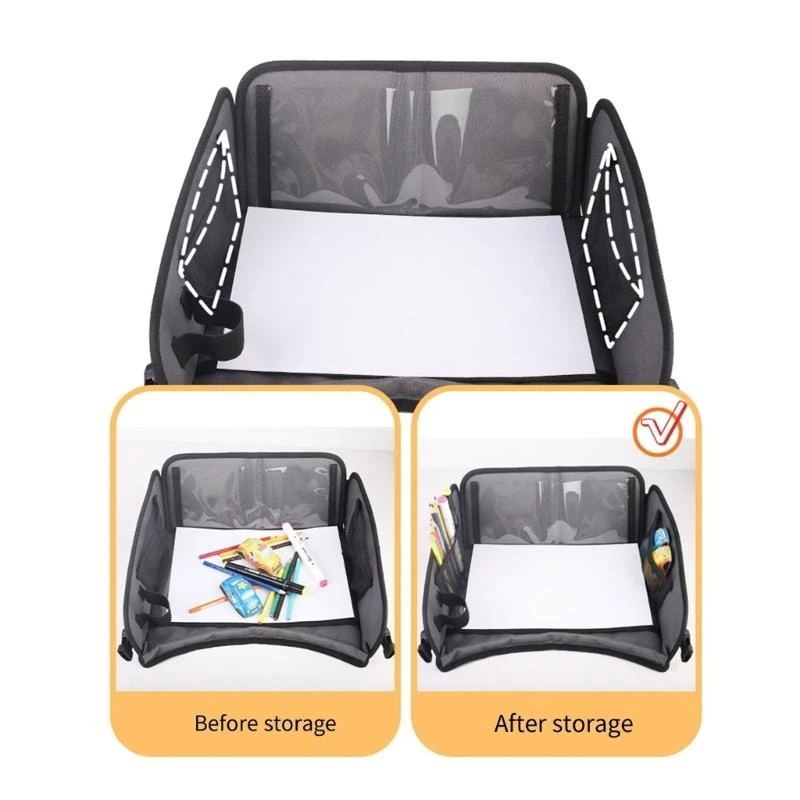 Travel Desk Essential Carseat Table Tray for Kids Water Proofing Feature and Lightweight Design for Easy Portability A2UB