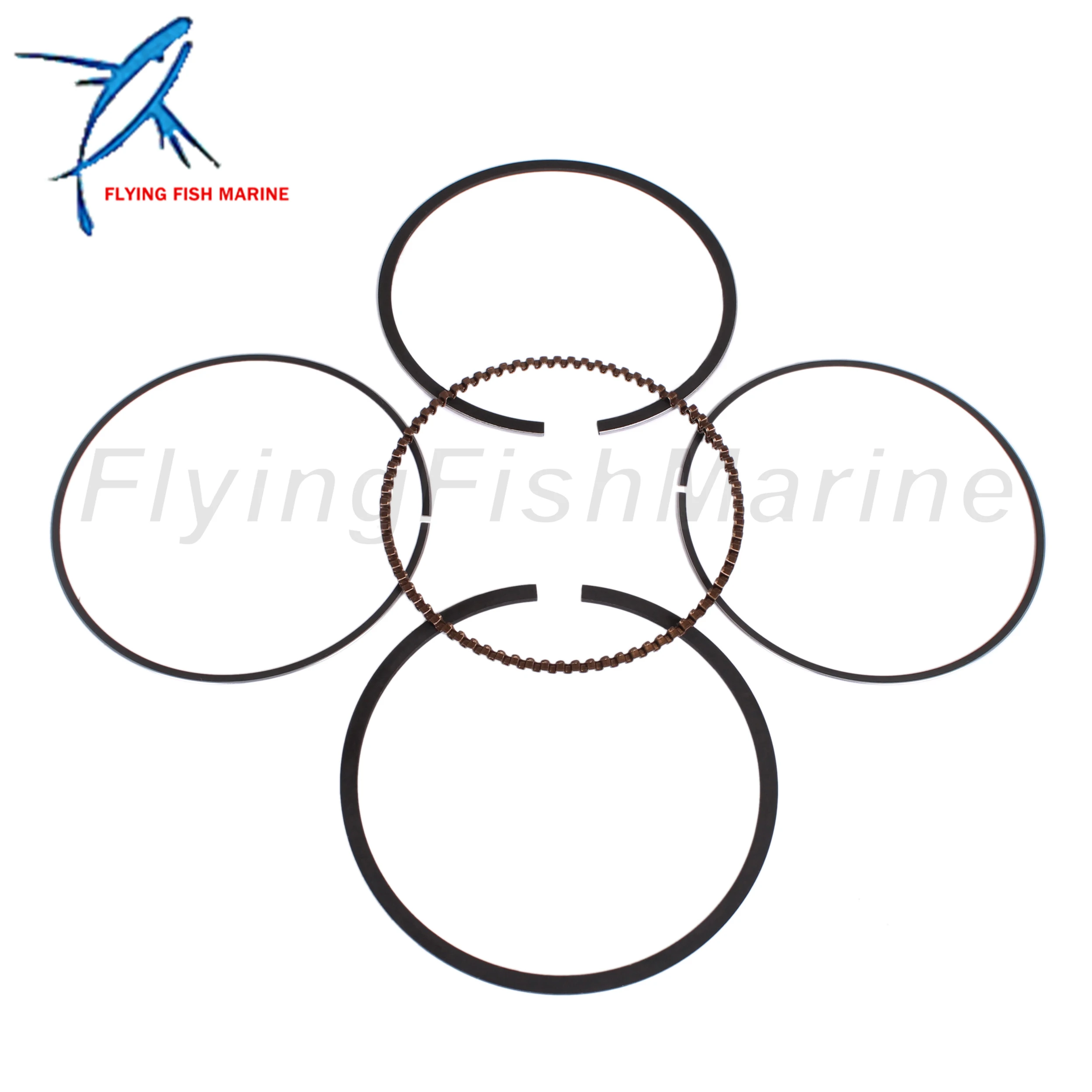 Outboard Motor 67C-11603-00 67C-11603-01 STD Piston Ring for Yamaha / F25-05020101 for Parsun HDX 25HP 30HP 40HP, 65mm STD