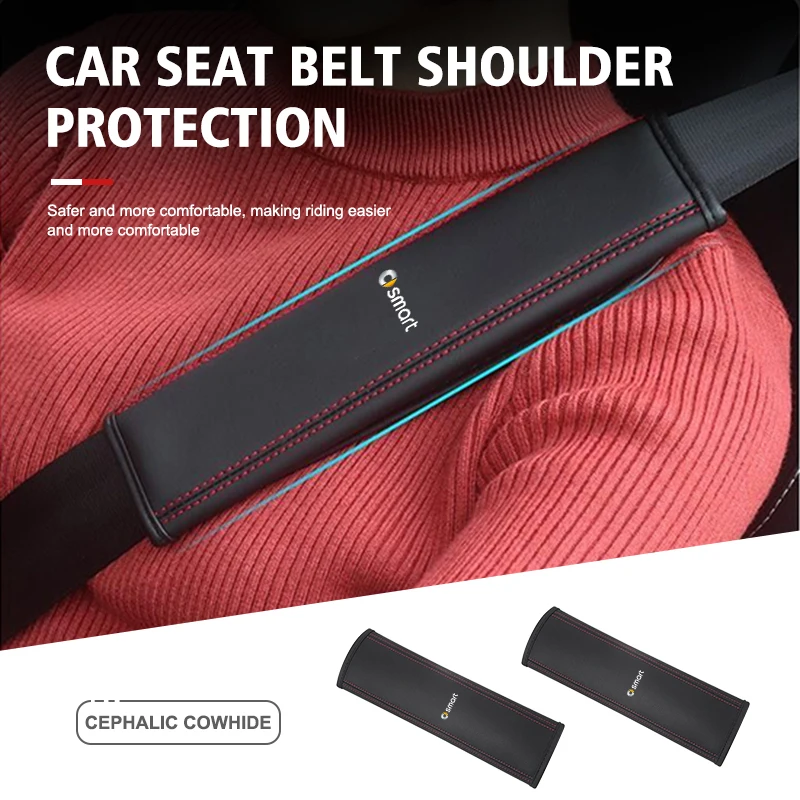 Per Smart Car Seat Belt Protezione Della Spalla Imbottitura Pad Accessori Auto 452 454 Roadster Coupe Crossblade Cabrio City-Coupé