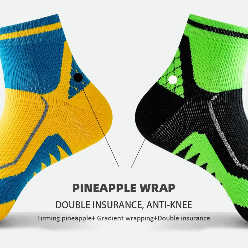 GYMIGO Men Basketball Socks Soft Thickened Towel Terry Sweat-Absorbing Training Sport Socks Non-Slip Professional Athletic Socks