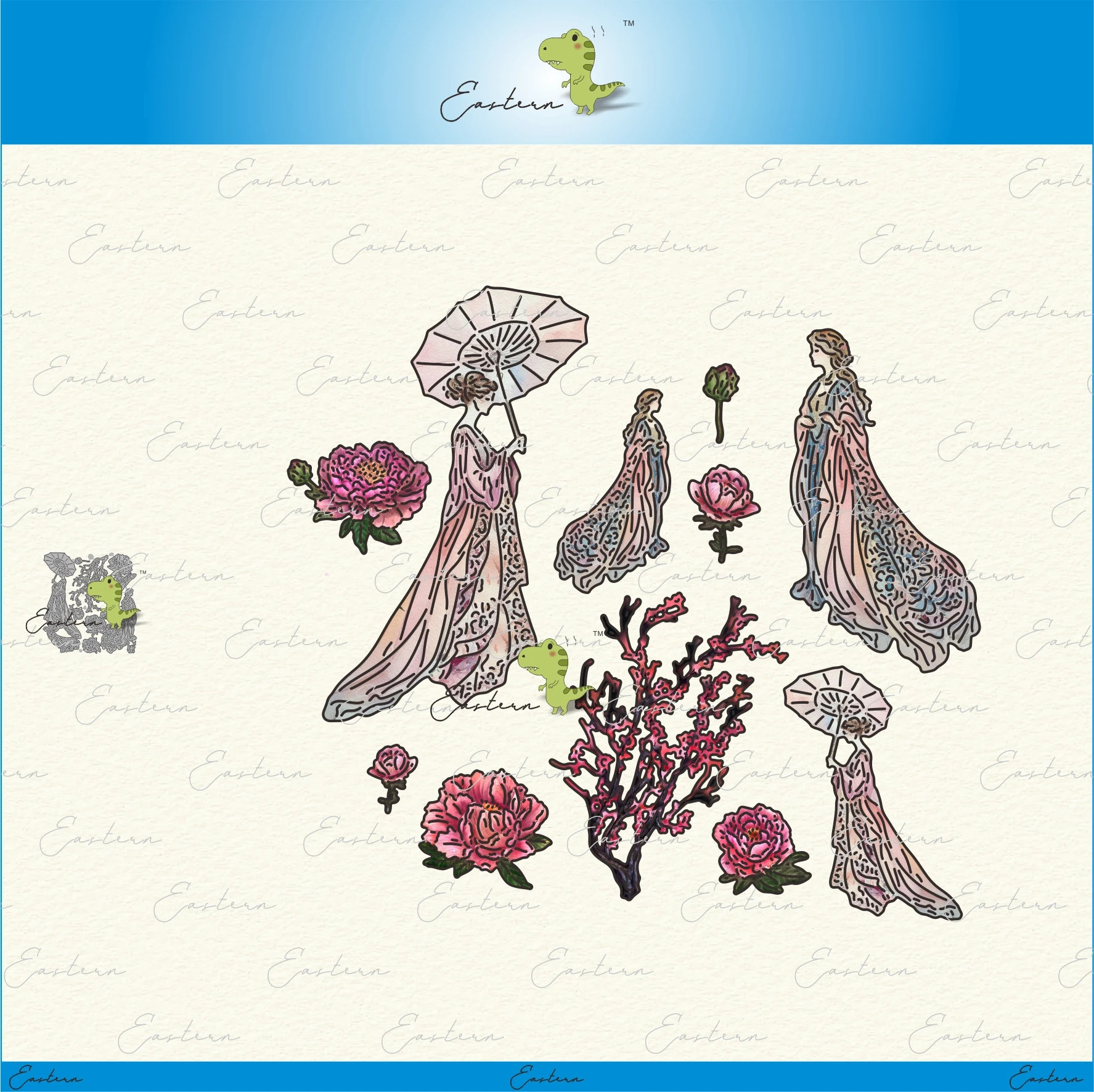 

Beauties and Blooms Die Set new metal cutting dies DIY molds Scrapbooking Paper Making die cut crafts Tattered Lace dies