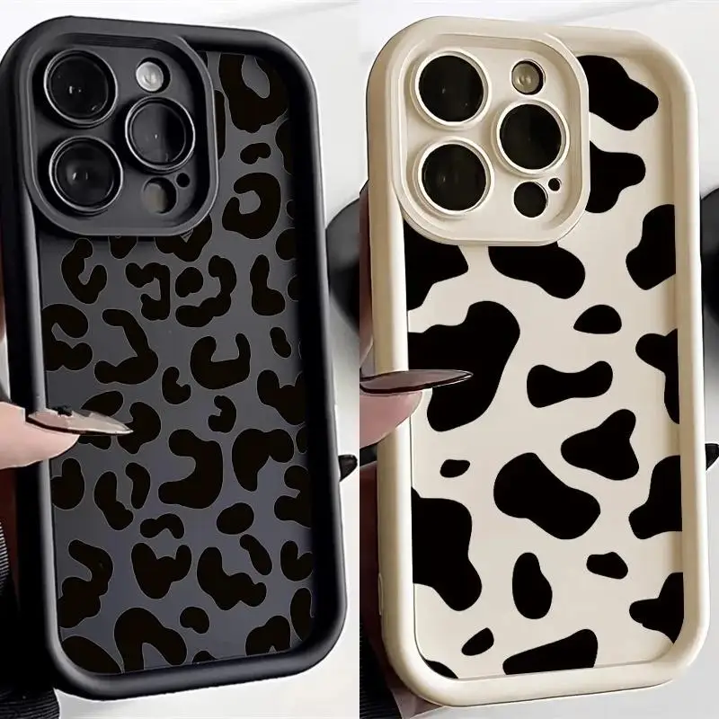 Luxury Retro Black Leopard Phone Case Cover
