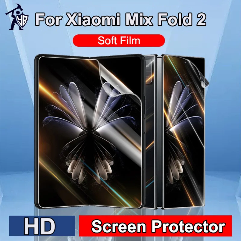 Pellicola Salvaschermo Per Xiaomi Mix Fold 2 Full Cover Anteriore Posteriore Hd Hydrogel Film Membrane Flessibili Infrangibili Non In Vetro Temperato