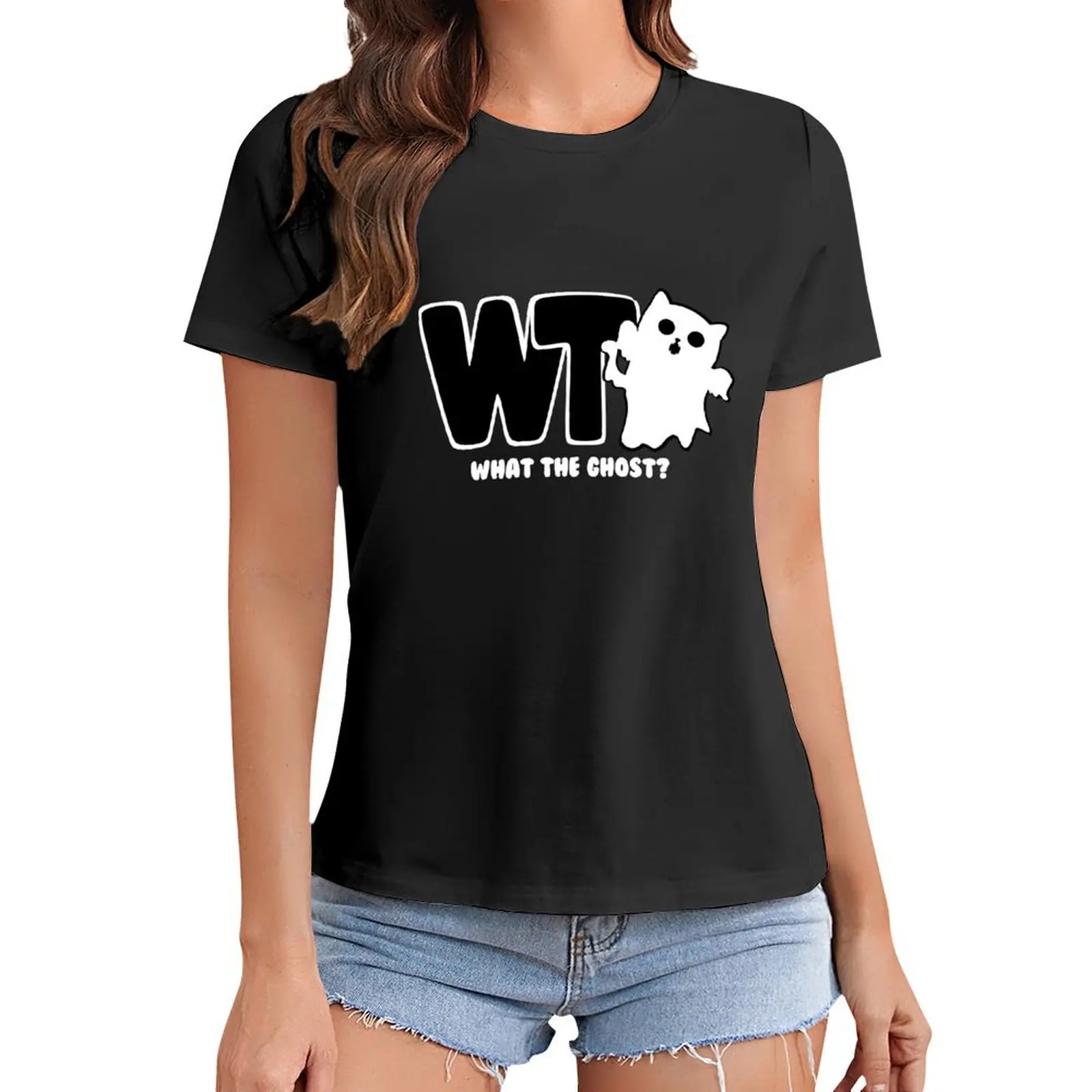 

What The Ghost - Light T-Shirt animal prinfor funnys Women clothes