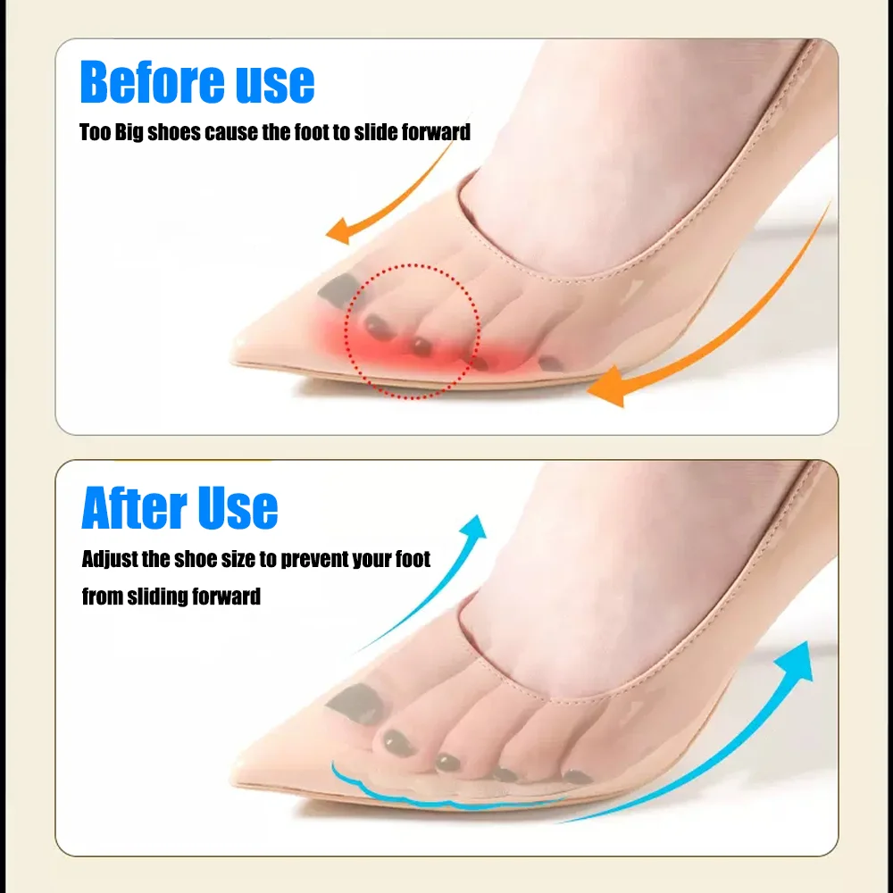 Silicone Forefoot Pads for Women High Heel Shoes Anti-Slip Inserts Anti-Pain Foot Pads shoe insoles forefoot pads forefoot cushion