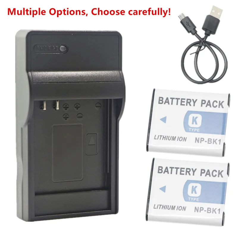 Np-Bk1 Np-Fk1 Batteria O Caricabatterie Per Sony Cyber-Shot Dsc-S750 S780 S950 S980 W180 W190 W370 Bloggie Mhs-Cm5 Mhs-Pm5
