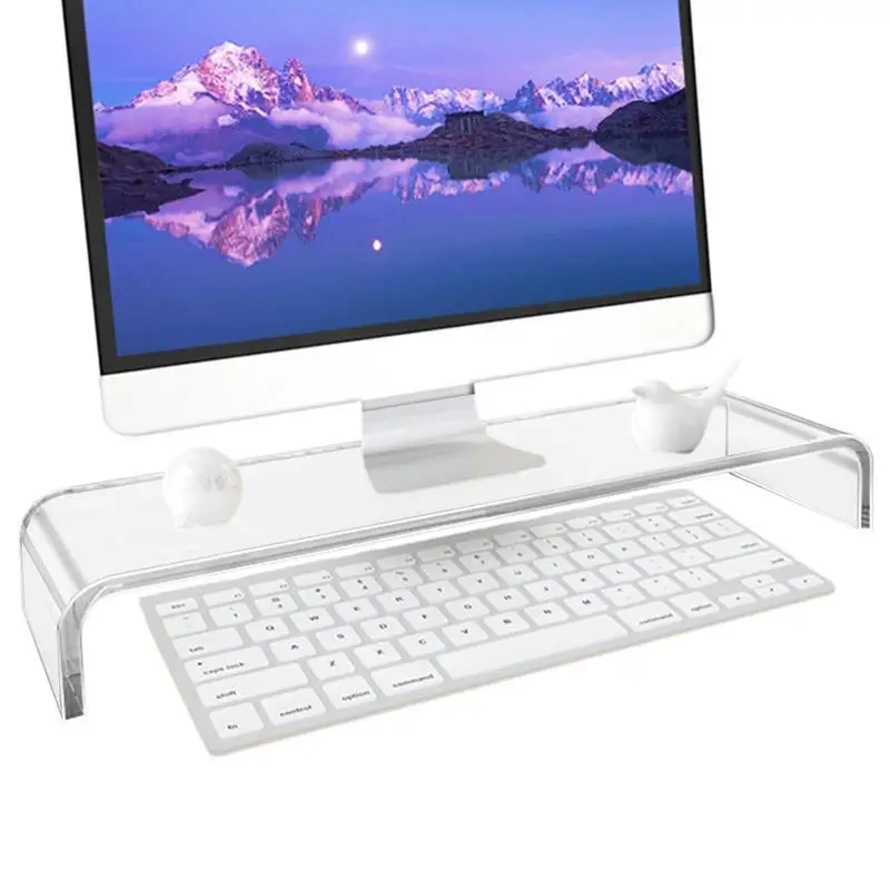 Acrylic Monitor Stand Riser for Desk Workspace