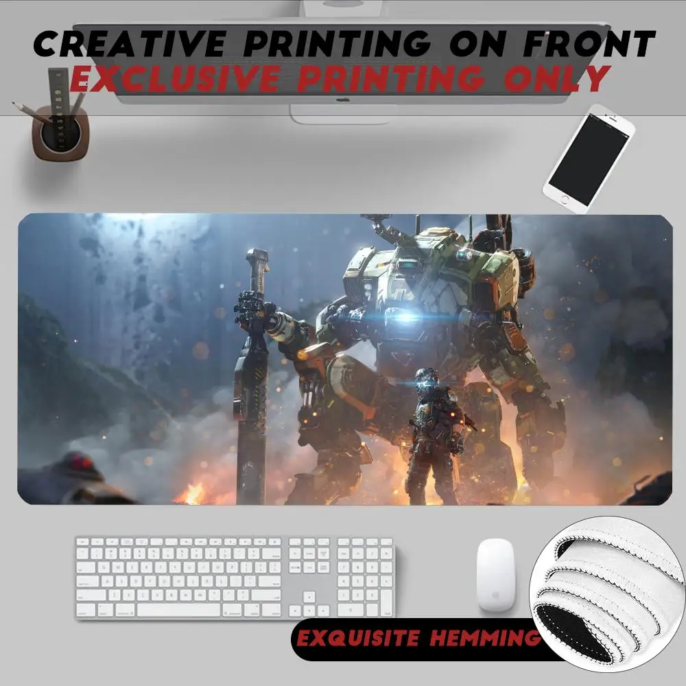 Classic Popular Shooting Game Titanfall 2 Mouse Pad Non-Slip Rubber Edge Locking Mousepads Game Play Mats For Notebook Pc Computer