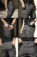 Men's Tactical Pants Men Softshell Elastic Camping Hiking Jackets Trekking Fishing Hunting Outdoor Cycling Cargo Pants Trousers 2