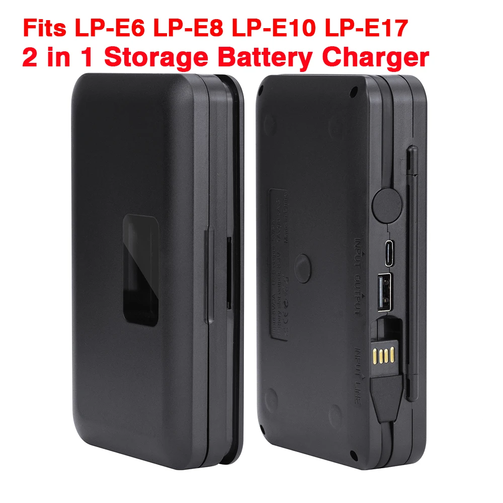 Waterproof Battery Case Holder For Canon LP-E6/LP-E8 - Polycarbonate Silicon Protection 2 thumbnail image