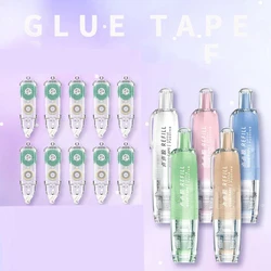 Dual - Sided Adhesive Tape Roller with Refills - Retractable Glue Dispenser for Scrapbooking & Crafts (5PCS 10Refills)