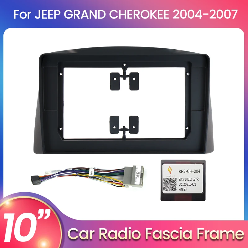 

Автозапчасти для JEEP GRAND CHEROKEE 2004-2007 для автомобильной панели Android, рамка Fascia, дополнительные аксессуары, шнур питания, жгут проводов
