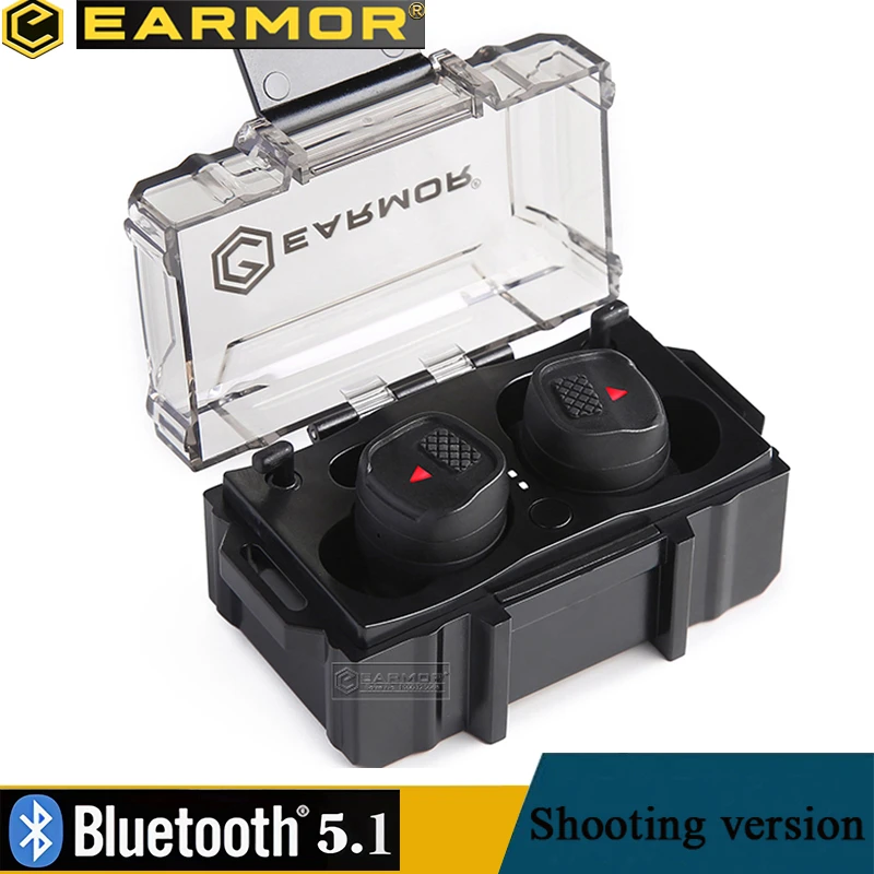EARMOR M20 T New Bluetooth Tactical Headphones Hunting/Shooting Noise Canceling In Ear Earplugs