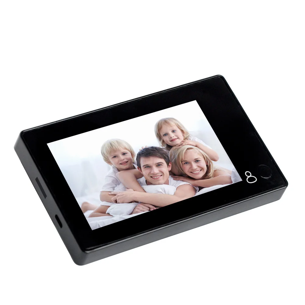 

4.3-inch Video Doorbell TFT Color Screen Visual Eye 160° Wide-angle Peephole Lithium Battery Photo Record Smart Home Security