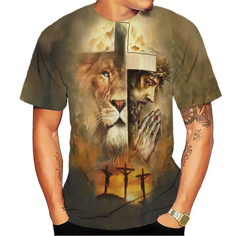 

Fashion Animal Graphic T Shirt for Men Womens Clothing 3D Printing Vintage Streetwear T-shirt Summer Casual O Neck Tops Clothes