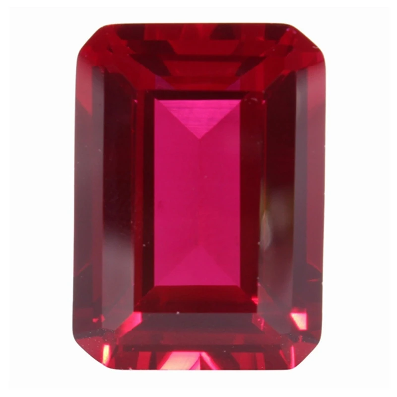 Natural Pigeon blood Ruby 12x16mm 12.50 Cts Sri-Lanka VVS Emerald Cut Loose Gemstone For Jewelry Beads