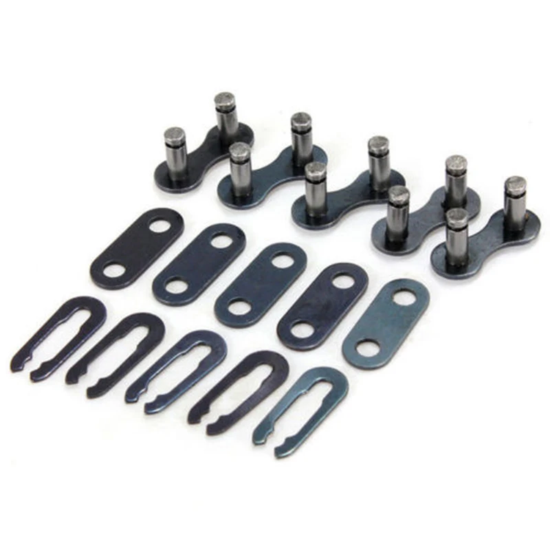 

Repair Parts Steel Chain Joint Links Black Bicycle Single Speed Chain Master Link Connector 1/2*1/8 21mm 20pcs