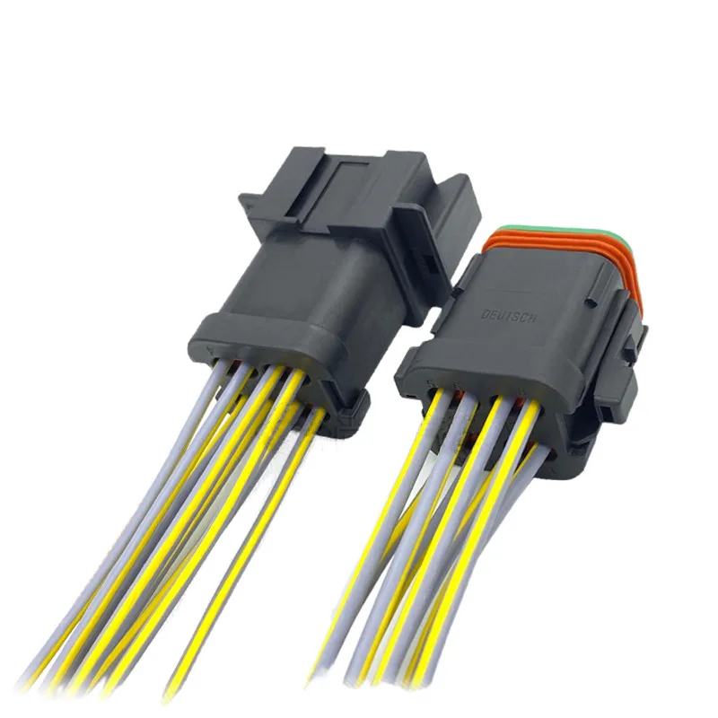 Engineering machinery excavator solenoid valve wiring harness plug DT04-2P automotive waterproof connector DT06-2SE005