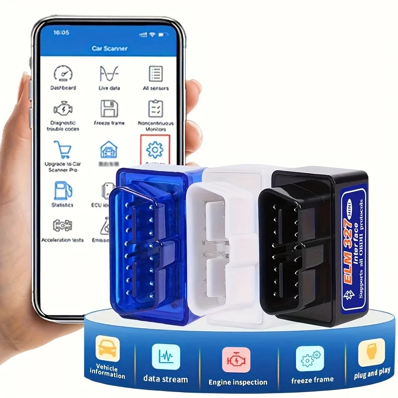 Enhanced Car Diagnostic Scanner - Compact, Portable, Durable Precision Tool for Vehicle Owners and Automotive Technicians