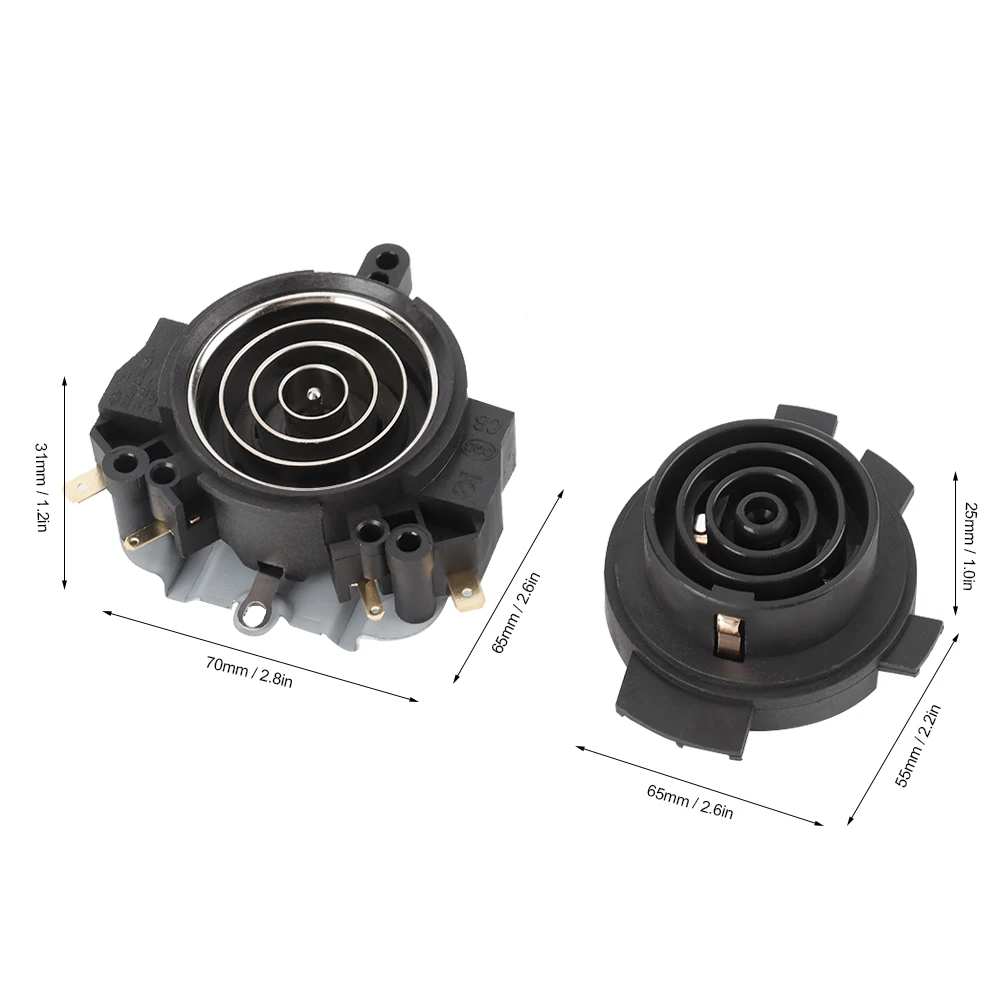 Electric Kettle Parts Kettle Base Electric Parts Thermostat Switch KSD688-5 Plus Base KSD368-5 Replacement Part