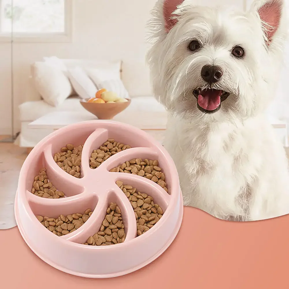 

Slow Feeder Dog Bowl Eating Interactive Down Feed Large Feeding Pet Bloat Stop Dog Eating Dish Bowl Anti-Gulping Food Plate