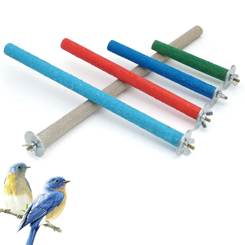 Parrot Perching Station Platform Pet Bird Molar Stick Grinding Bird Claw Cage Toy Pet Supplies 1Pcs parrot toy,bird toy,bird perch stand