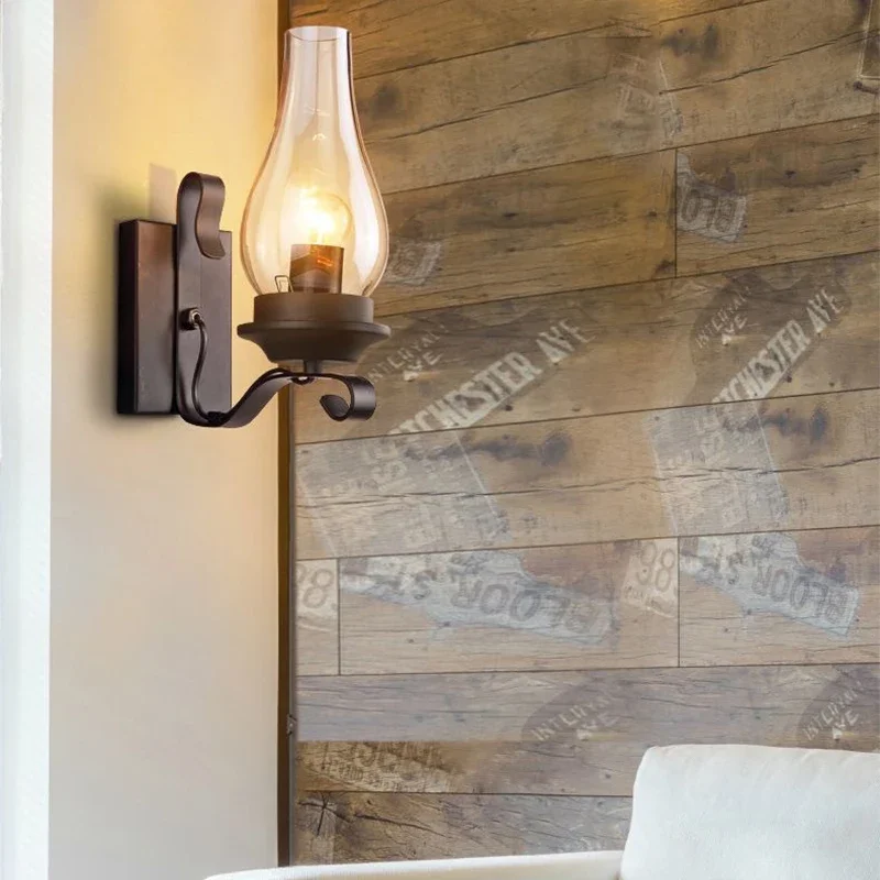 Loft industrial style wall lamp image 3