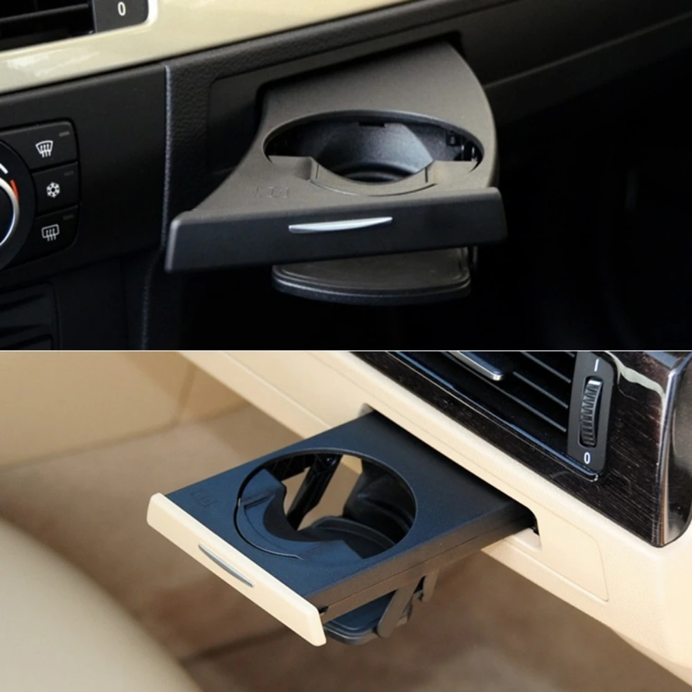 Portabicchieri Retrattile Per BMW E90 E91 E92 E93 – Lato Passeggero Destro, Numero OE 51459173469, In Plastica Nera