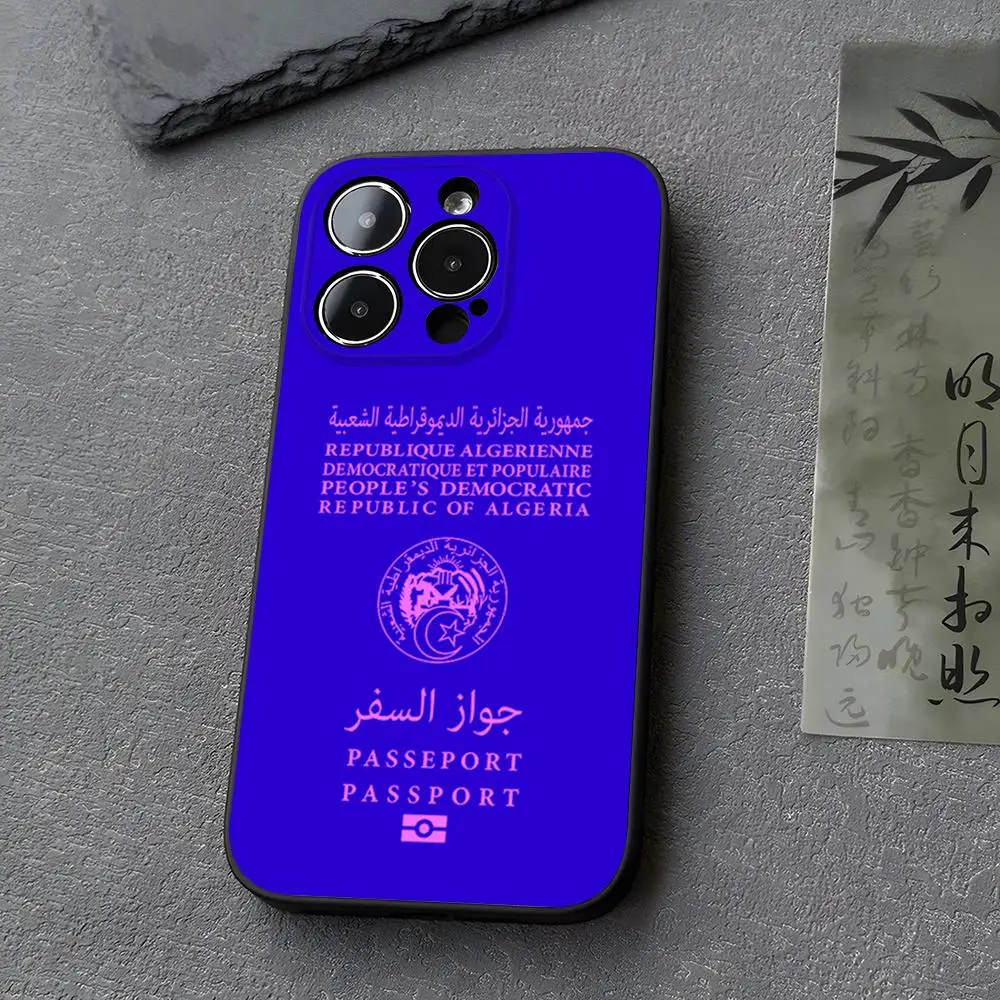 Algeria Passport Design Premium Phone Case